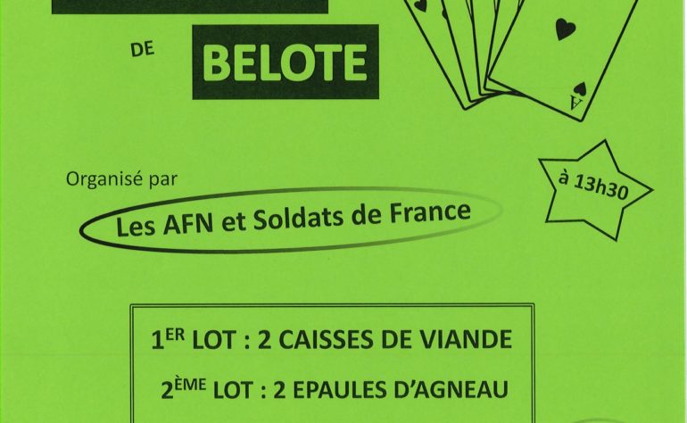 CONCOURS DE BELOTE